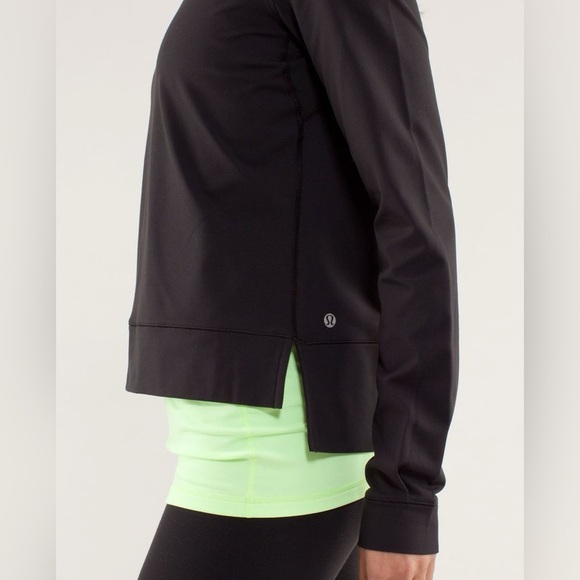 Lululemon Run: Warm Up Crew in Black Size 8/10 - Picture 6 of 9